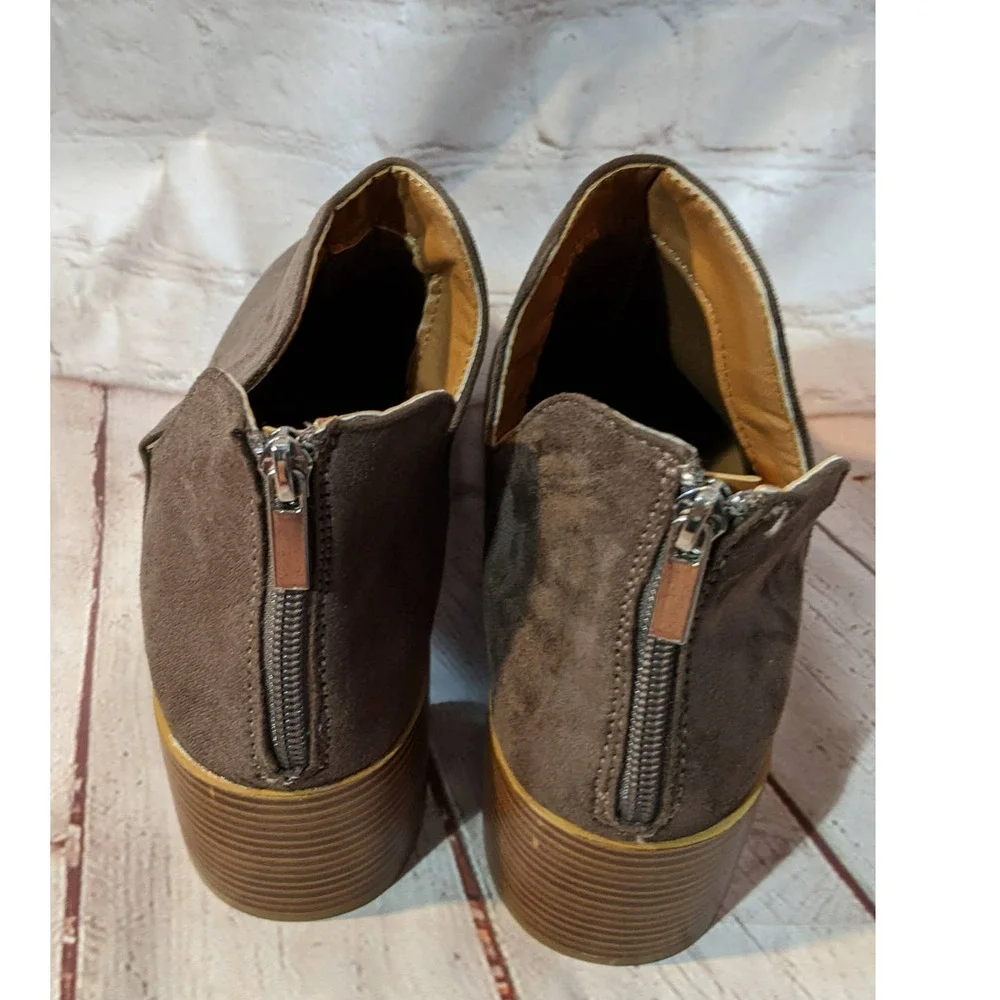 WILD DIVA D'ORSAY ANKLE BOOTS‎ NEW